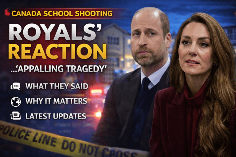 Kate Middleton and Prince William Speak Out After Canada School Shooting