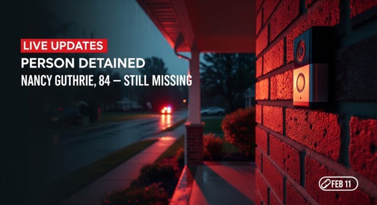 Nancy Guthrie Case: Person Questioned as Doorbell Footage Raises New Questions