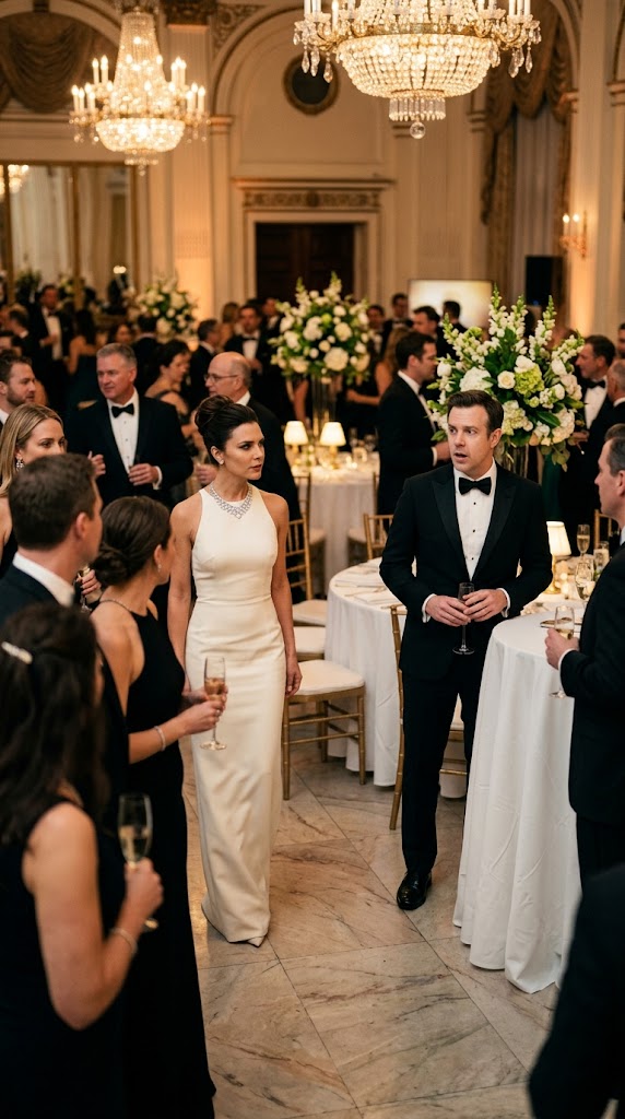 She Showed Up to Her Husband's Promotion Party After He Burned Her Dress — And Walked In as the Woman Who Owned His Entire Career