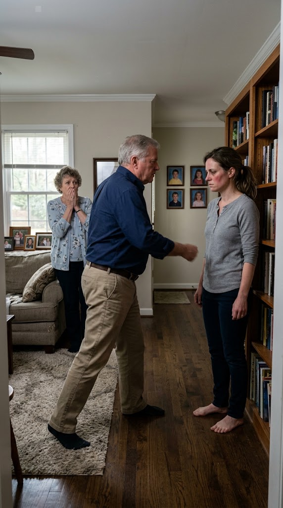 My Parents Gave My Sister an $860,000 Home — Then Walked Into My House and Demanded I Sign It Over. When My Father Slapped Me, I Said Nothing. Three Months Later, He Was in Handcuffs.