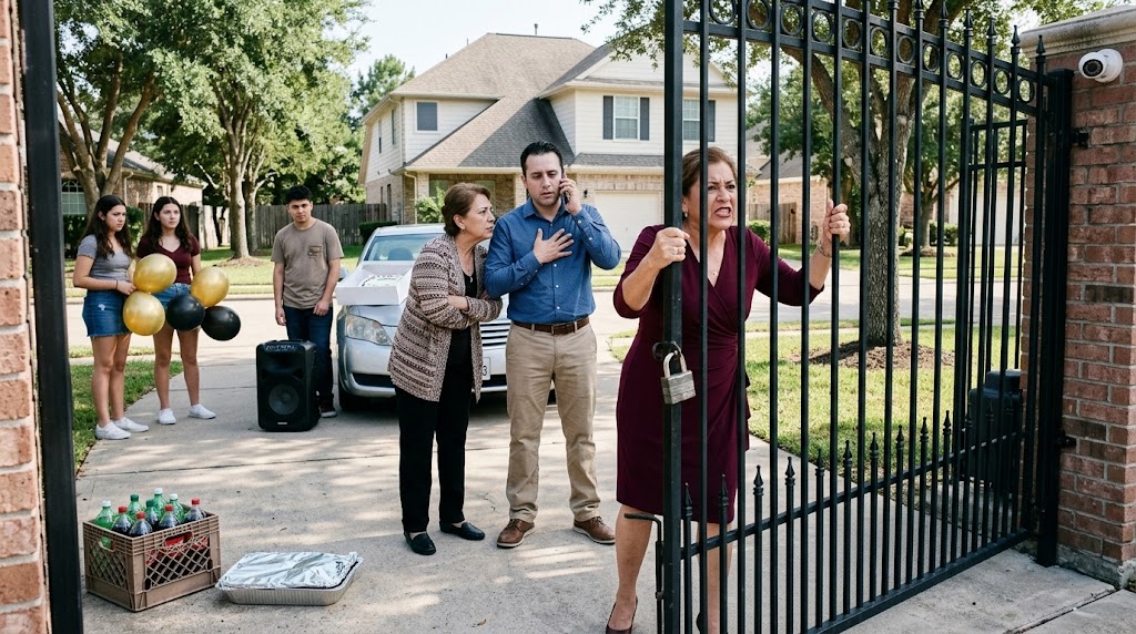 My Mother-in-Law Showed Up to Her Birthday Party at My House — So I Locked the Gate, Called My Attorney, and Put the Whole Family on Speaker While I Explained How They Tried to Steal My Home
