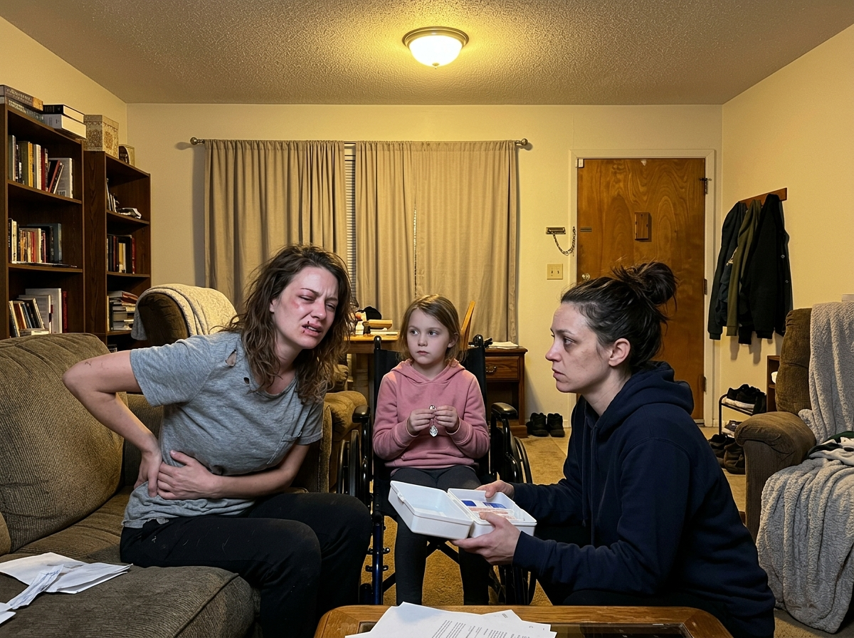 Concerned women discussing health issue