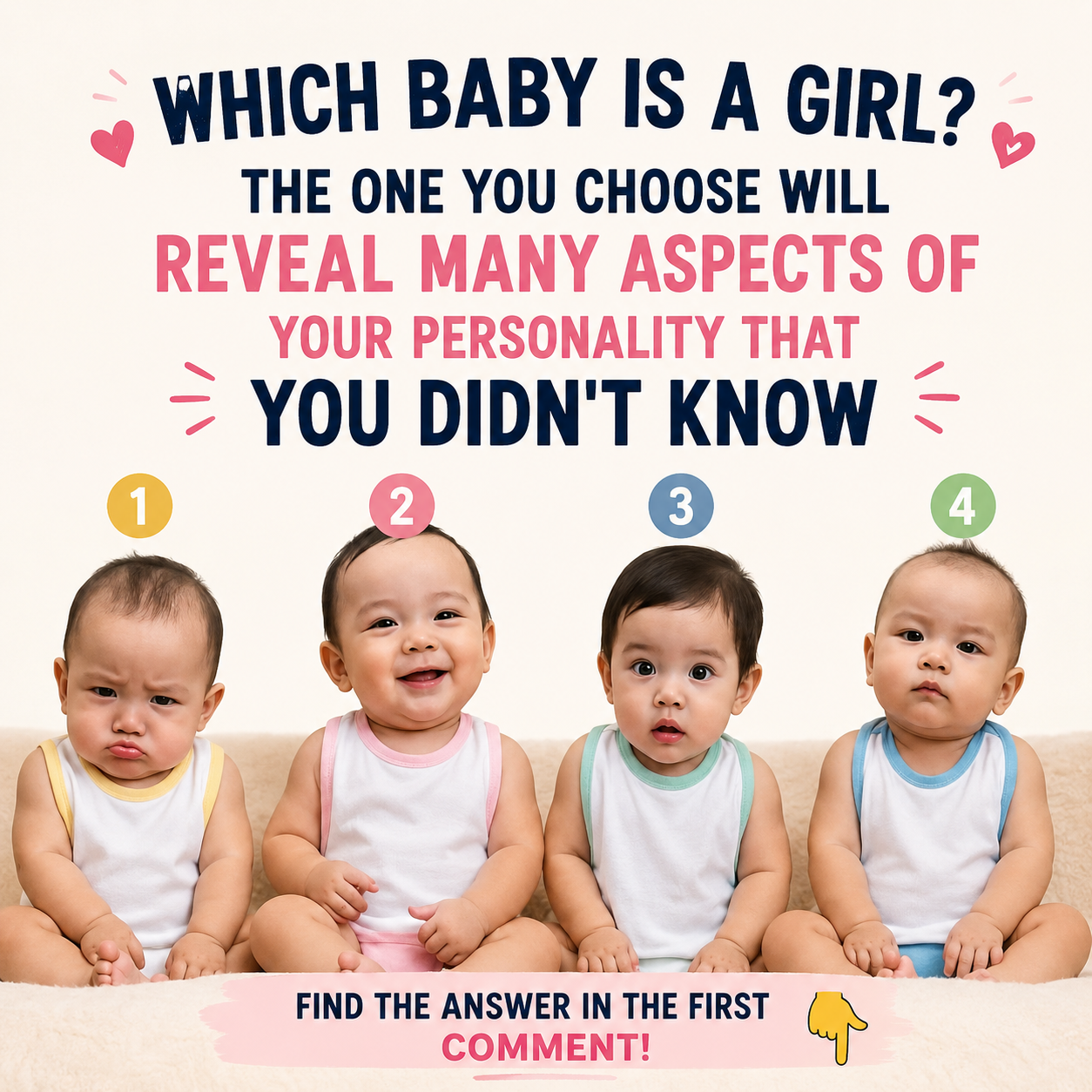 Which Baby Is a Girl? A Fun Personality Test That’s Taking the Internet by Storm