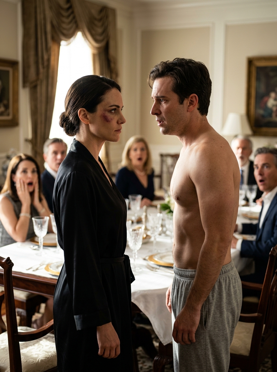 My Husband Hit Me When I Caught His Affair. He Woke Up Demanding Breakfast, But Who Was Sitting At My Table Made Him Scream.