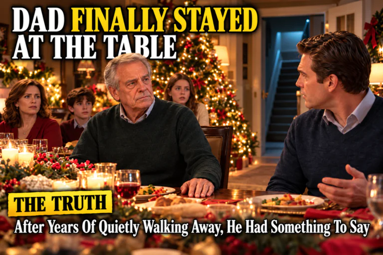 My Father Always Left the Christmas Table When My Brother-in-Law Mocked His Life. One Christmas, He Finally Stayed.